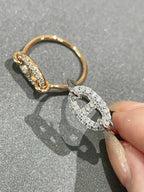 Bague ronde en petit diamant [Shinejoy]