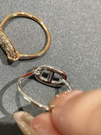 Bague ronde en petit diamant [Shinejoy]