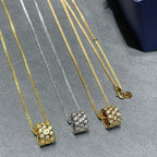 [Shinejoy]BEE LOVE DIAMOND PAVED 3 ROW NECKLACE