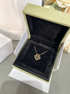 [Shinejoy] COLLIER EN OR ROSE ET CRISTAL DE CLOVER ROCK