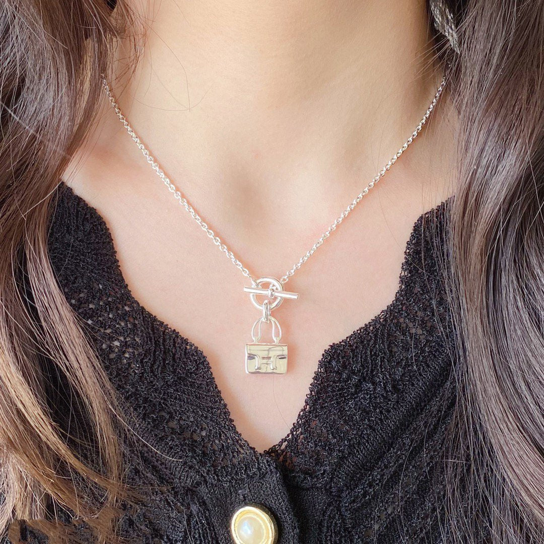 [Shinejoy]CONSTANCE PEDANT SILVER NECKLACE