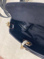 PETIT SAC LADY D-JOY 22 EN AGNEAU NOIR