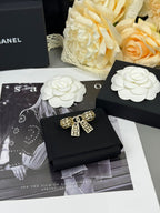 [Shinejoy]25K Hollow Bow Brooch