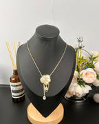 [Shinejoy] Collier pendentif en nacre et diamants Cloud Pearl