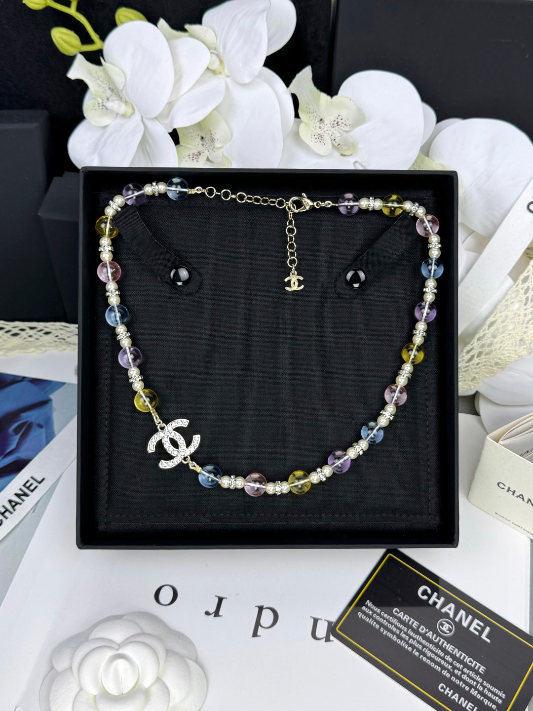 [Shinejoy]26C New Spring Collection Colorful Transparent Resin Necklace