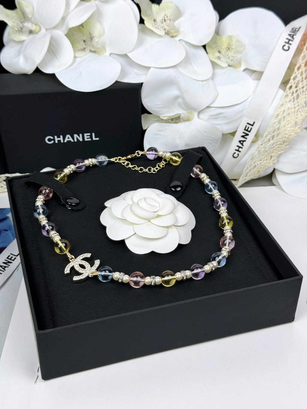 [Shinejoy] Collier en résine transparente colorée, nouvelle collection printemps 26C