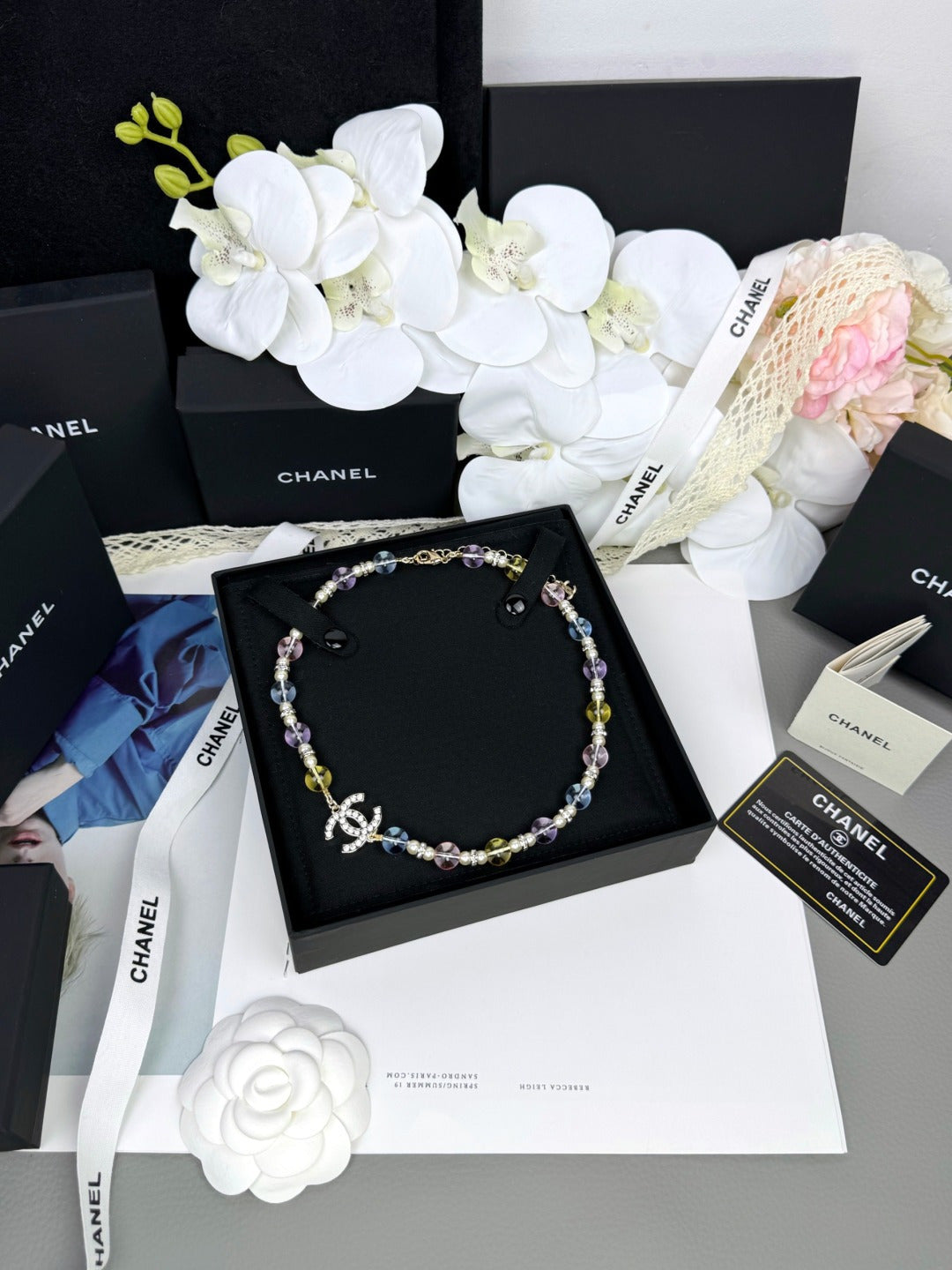 [Shinejoy]26C New Spring Collection Colorful Transparent Resin Necklace