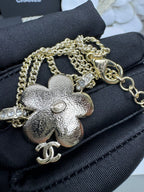 [Shinejoy]VOLTE Bracelet double couche à motif floral bleu