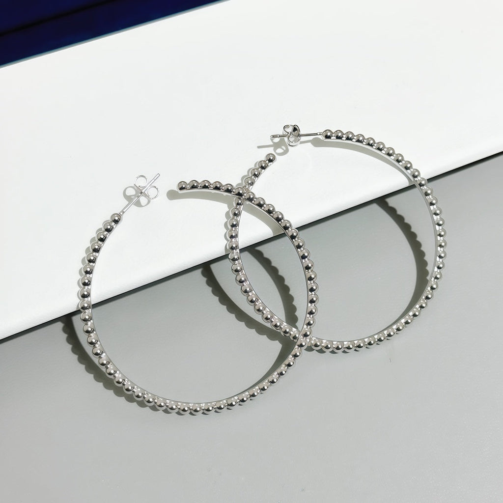 [?shinejoy]SMOOTH BEAD STUD EARRINGS