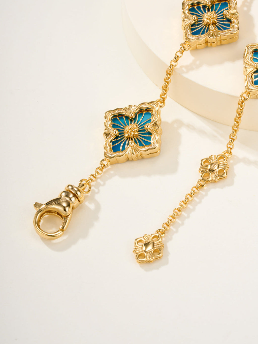 [?shinejoy]B.C.L ENAMELED Five-Flower Bracelet£¨Various Colors)