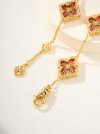 [?shinejoy]B.C.L ENAMELED Five-Flower Bracelet£¨Various Colors)