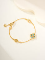 [?shinejoy]B.C.L ENAMELED One-Flower Bracelet£¨Various Colors)