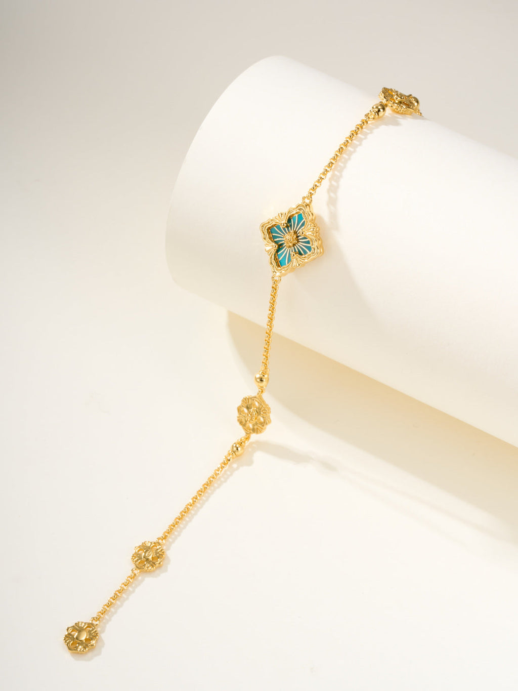 [?shinejoy]B.C.L ENAMELED One-Flower Bracelet£¨Various Colors)