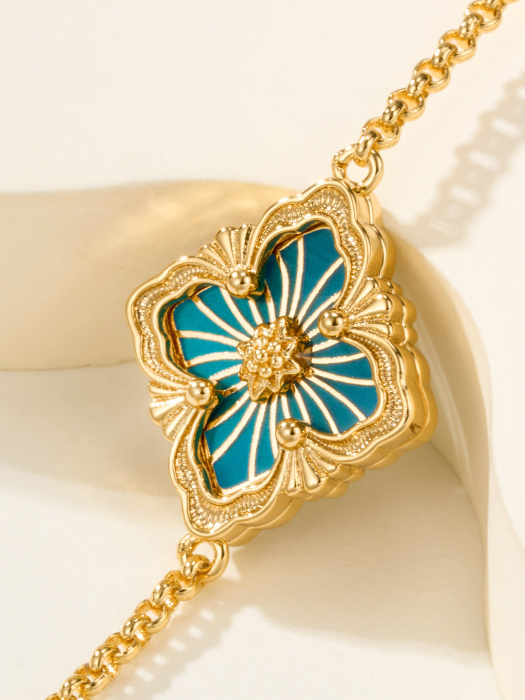 [?shinejoy]B.C.L ENAMELED One-Flower Bracelet£¨Various Colors)