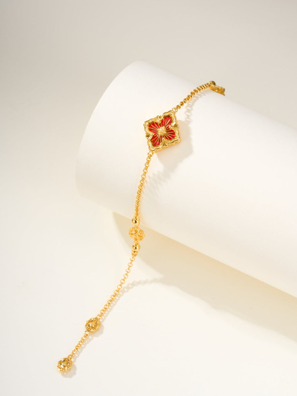 [?shinejoy]B.C.L ENAMELED One-Flower Bracelet£¨Various Colors)