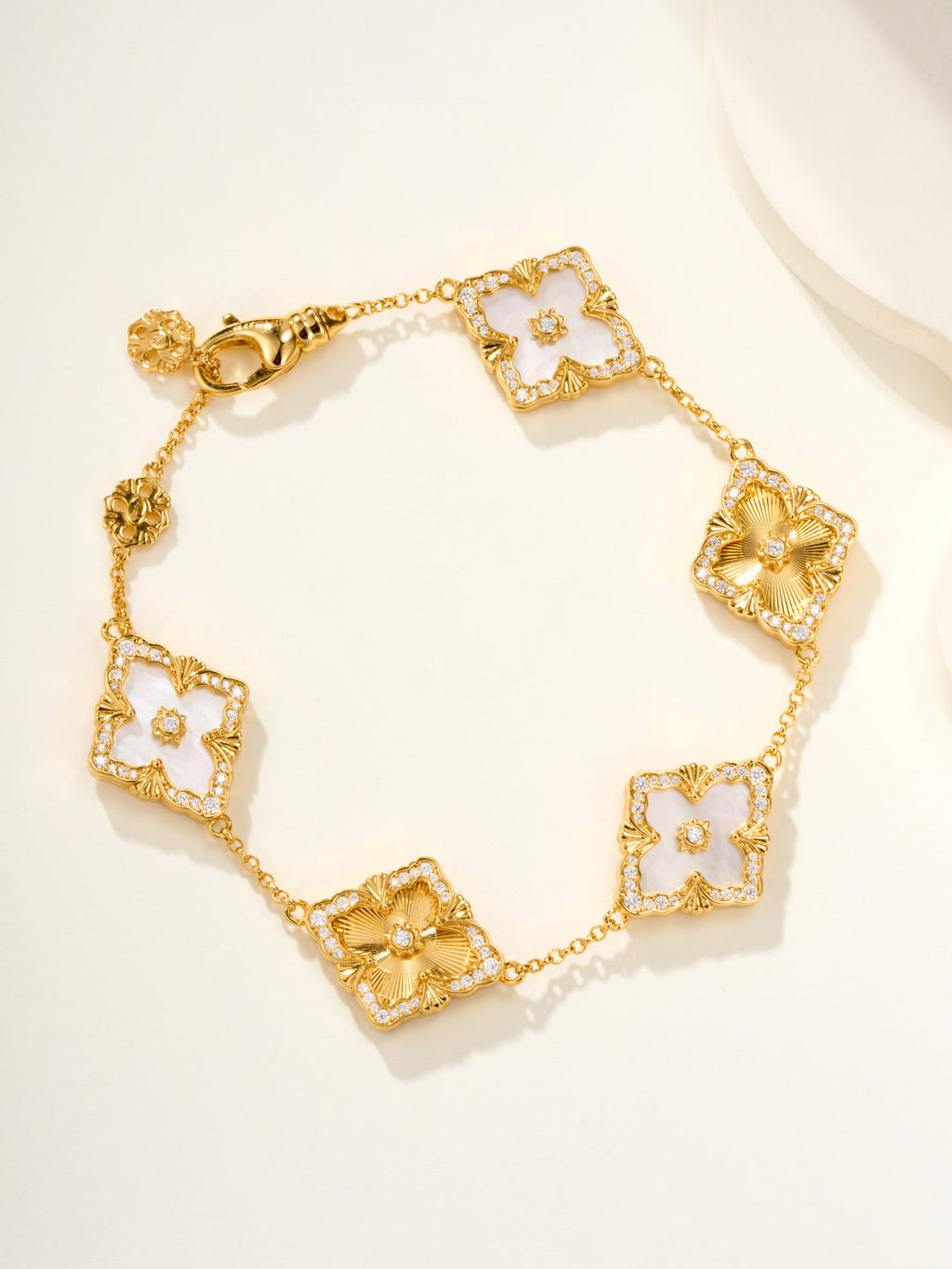 [?shinejoy]B.C.L ENAMELED Five-Flower Bracelet£¨Various Colors) BIG SIZE