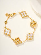 [?shinejoy]B.C.L ENAMELED Five-Flower Bracelet£¨Various Colors) BIG SIZE