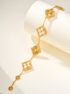 [?shinejoy]B.C.L ENAMELED Five-Flower Bracelet£¨Various Colors) BIG SIZE