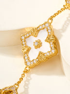 [?shinejoy]B.C.L ENAMELED Five-Flower Bracelet£¨Various Colors) BIG SIZE
