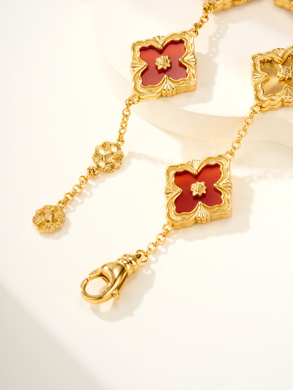 [?shinejoy]B.C.L ENAMELED Five-Flower Bracelet£¨Various Colors) BIG SIZE