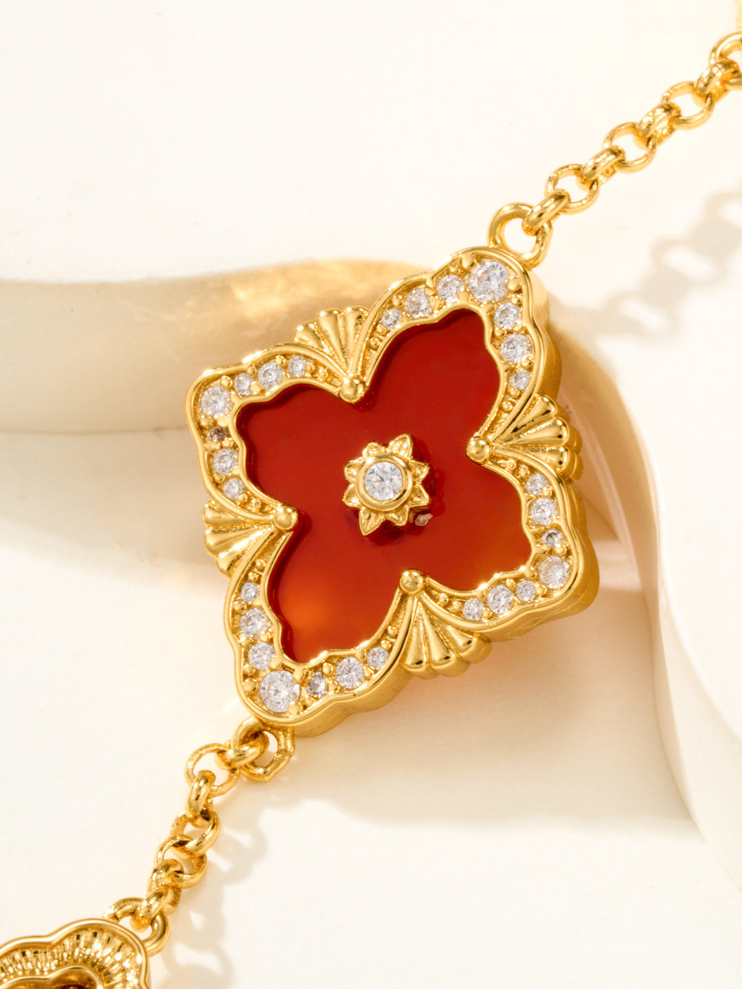 [?shinejoy]B.C.L ENAMELED Five-Flower Bracelet£¨Various Colors) BIG SIZE