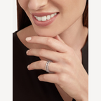 [Shinejoy]ZERO 1 ONE-BAND WITH OPENWORK LOGO SPIRAL RING