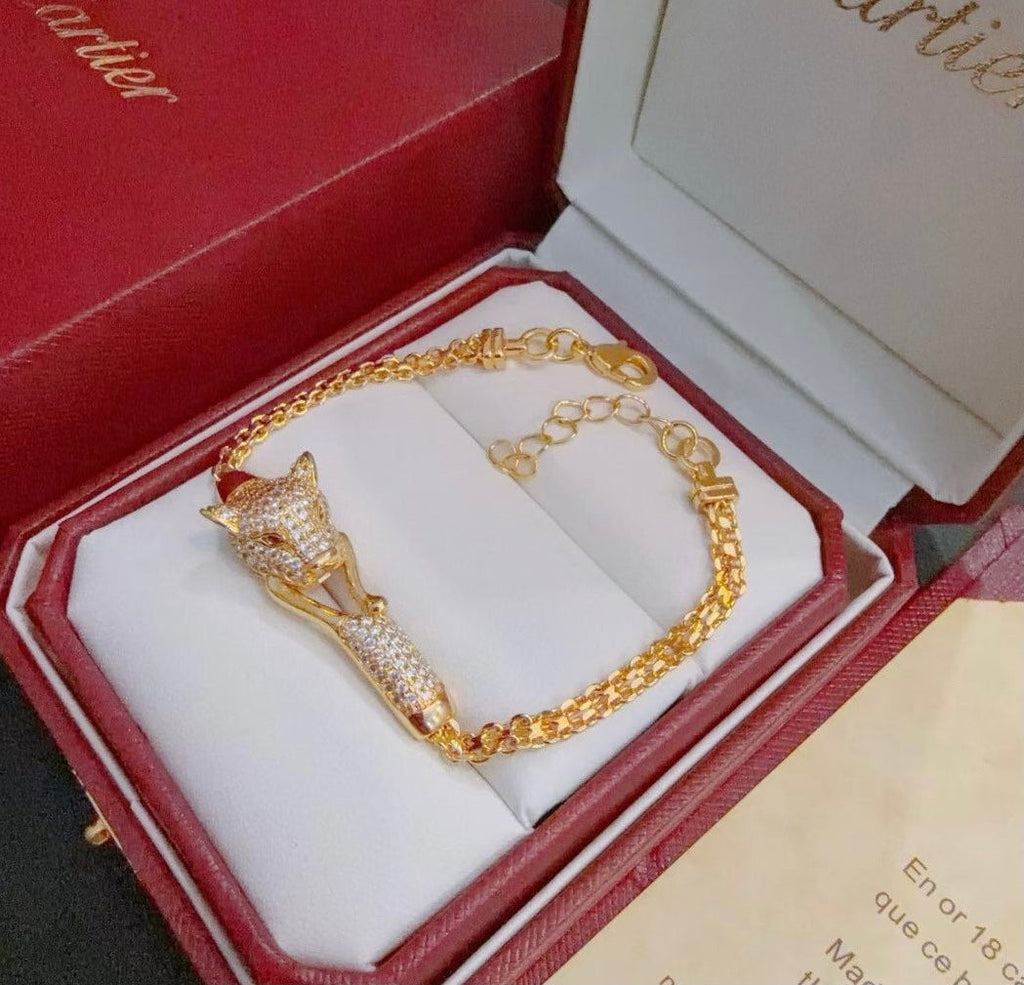 [Shinejoy Jewelry] BRACELET PANTHÈRE DIAMANTS