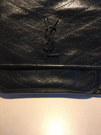 ミディアム ニキ 27 ブラック カーフスキン チェーンバッグ