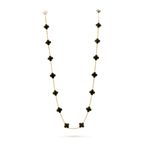 [Shinejoy]CLOVER 20 MOTIFS ONYX NECKLACE