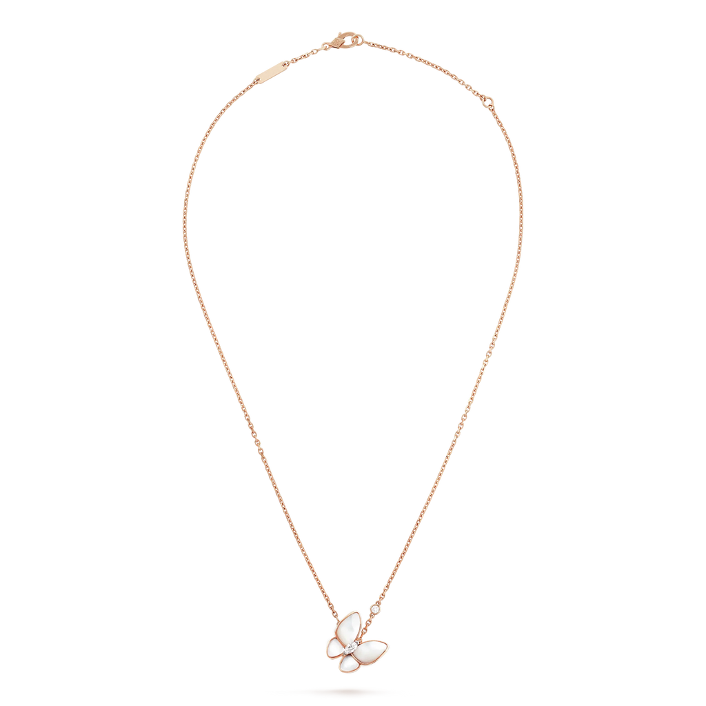 [Shinejoy]BUTTERFLY MOP DIAMOND NECKLACE