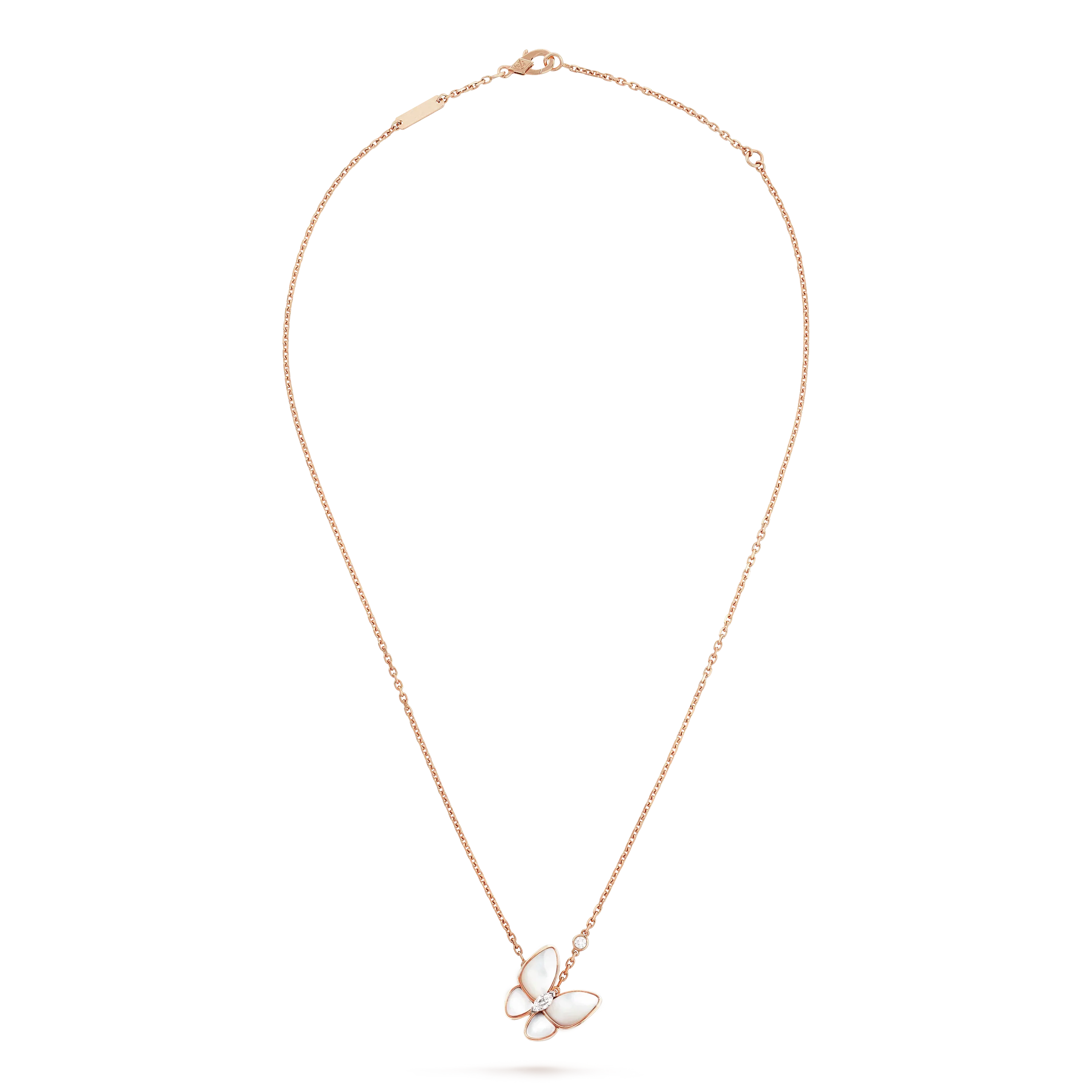 [Shinejoy]BUTTERFLY MOP DIAMOND NECKLACE