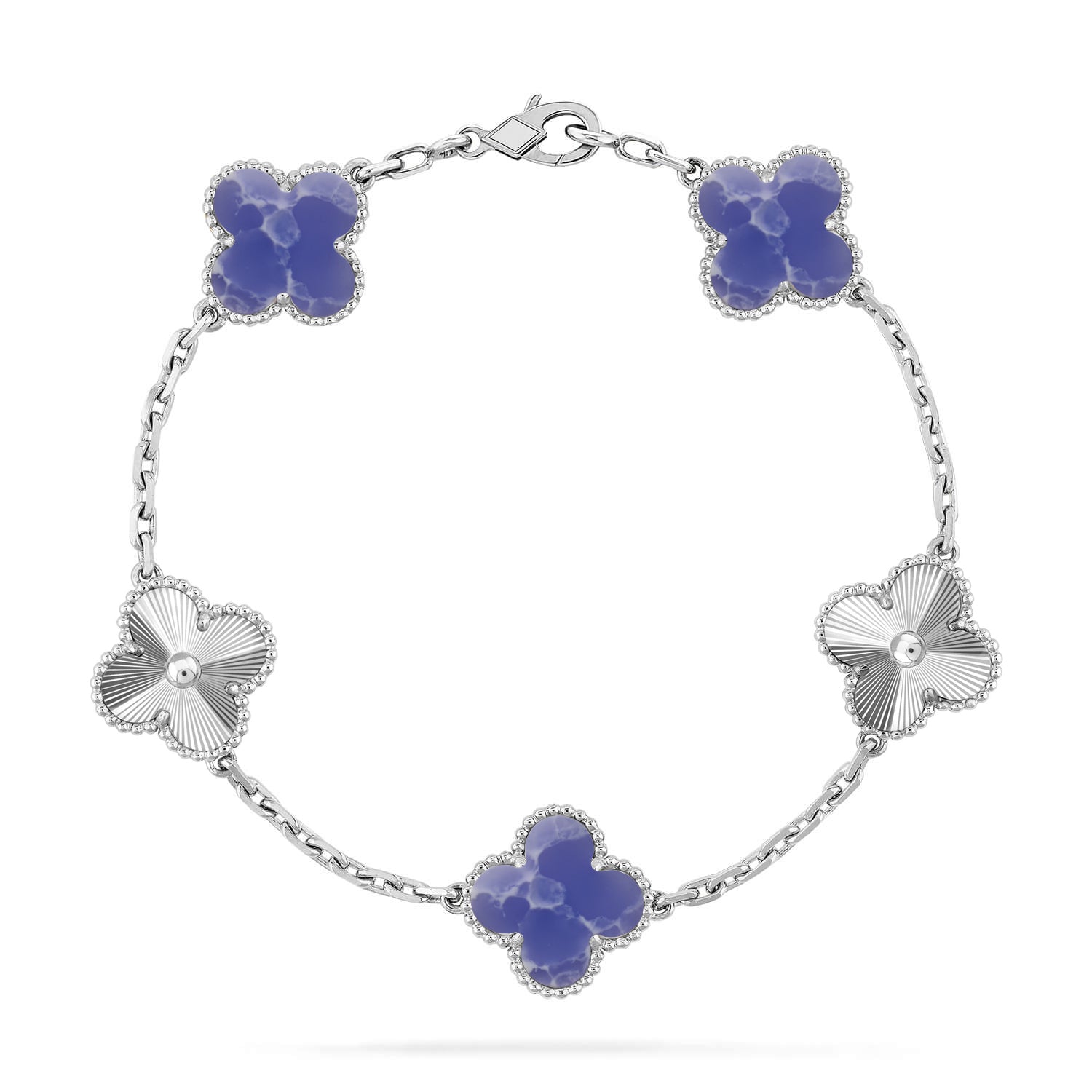 [⭐Shinejoy]CLOVER 5 MOTIF BLUE VEINS BRACELET COLLECTION