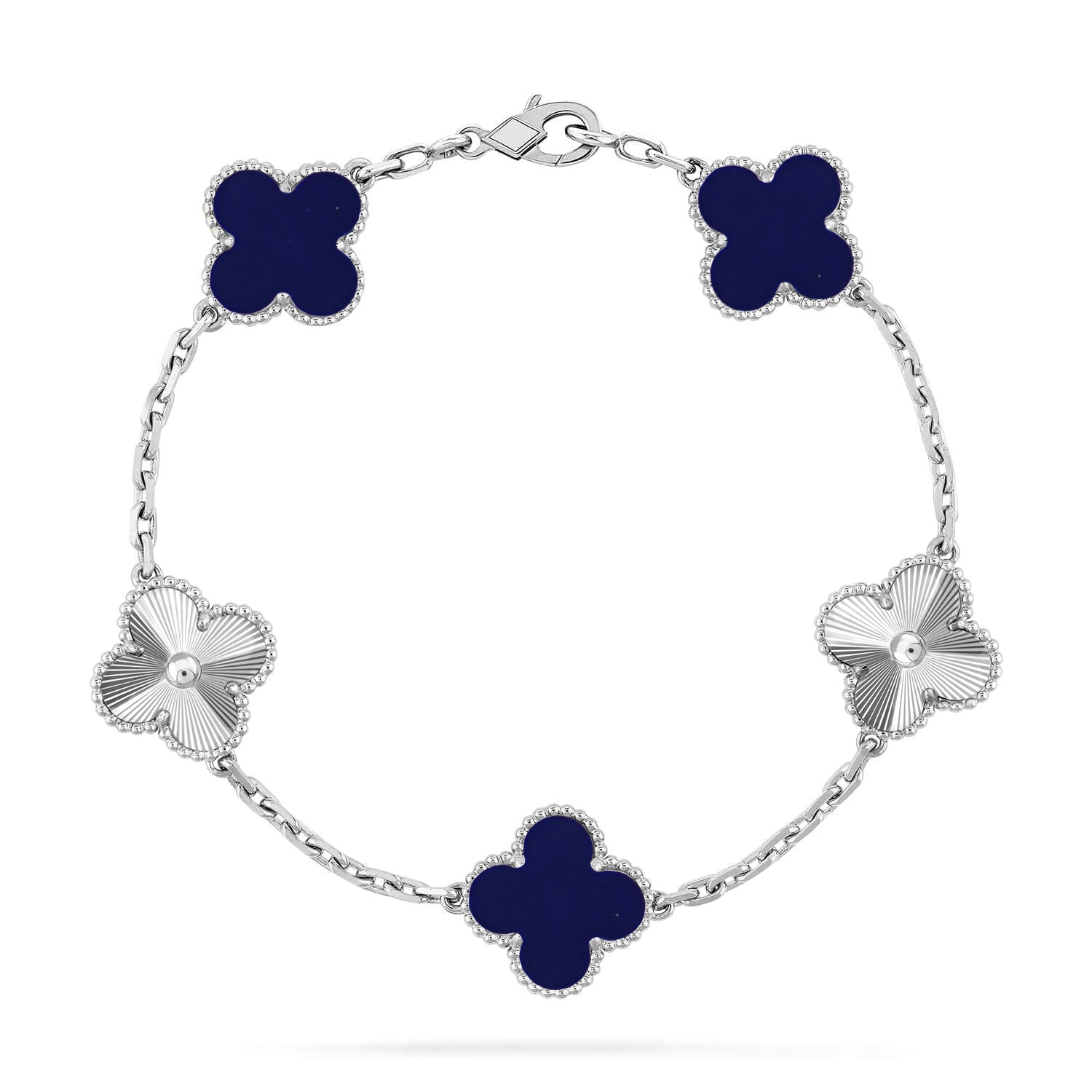 [⭐Shinejoy]CLOVER 5 MOTIF LAPIS LAZULI BRACELET COLLECTION
