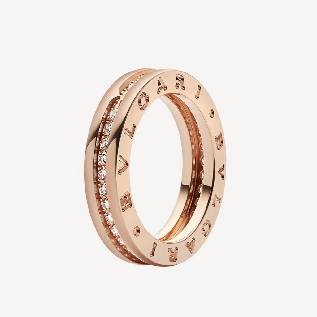 [Shinejoy]ZERO 1 ONE-BAND PAVED DIAMONDS ON THE SPIRAL RING