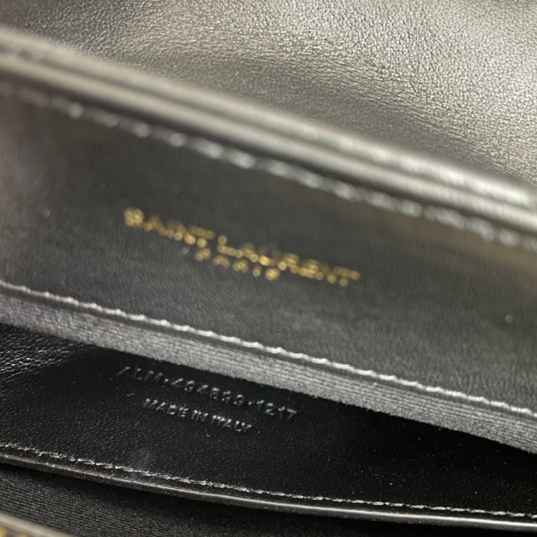 ルル スモール 25インチ ブラック ラムスキン ゴールド金具