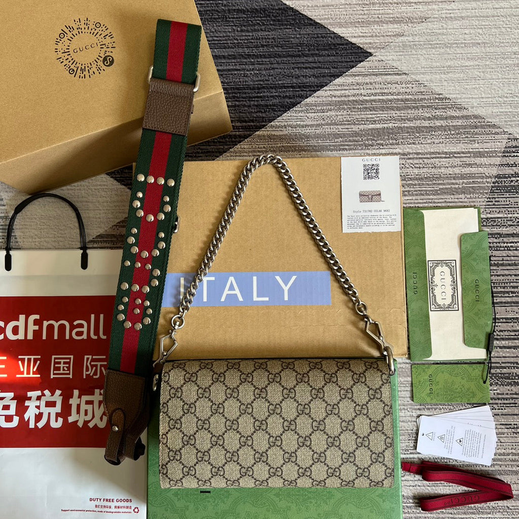 DIONYSUS 25 PETIT SAC EN TOILE GG SUPREME