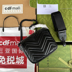 マーモント キルティング ショルダーバッグ 18 ブラック カーフスキン