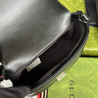 マーモント キルティング ショルダーバッグ 18 ブラック カーフスキン