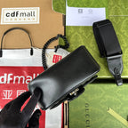 マーモント キルティング ショルダーバッグ 18 ブラック カーフスキン