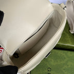 マーモント キルティング ショルダーバッグ 18インチ ホワイトカーフスキン