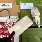 マーモント キルティング ショルダーバッグ 18インチ ホワイトカーフスキン