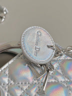 マイクロ レディ 12 バッグ シルバー ラムスキン