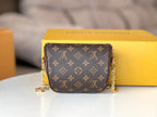 LV 25S MINI BUMBAG 17 IN BROWN MONOGRAM CALFSKIN GOLD HARDWARE