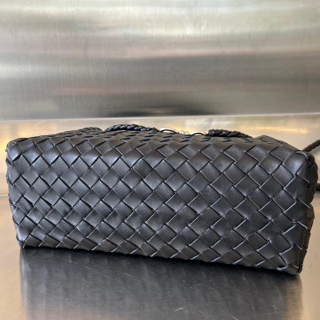 BV MEDIUM ANDIAMO 32CM PEAU D'AGNEAU NOIRE 