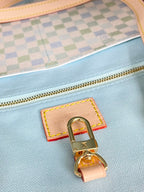 ONTHEGO 35 EN TOILE GÉANTE DAMIER PISTACHE