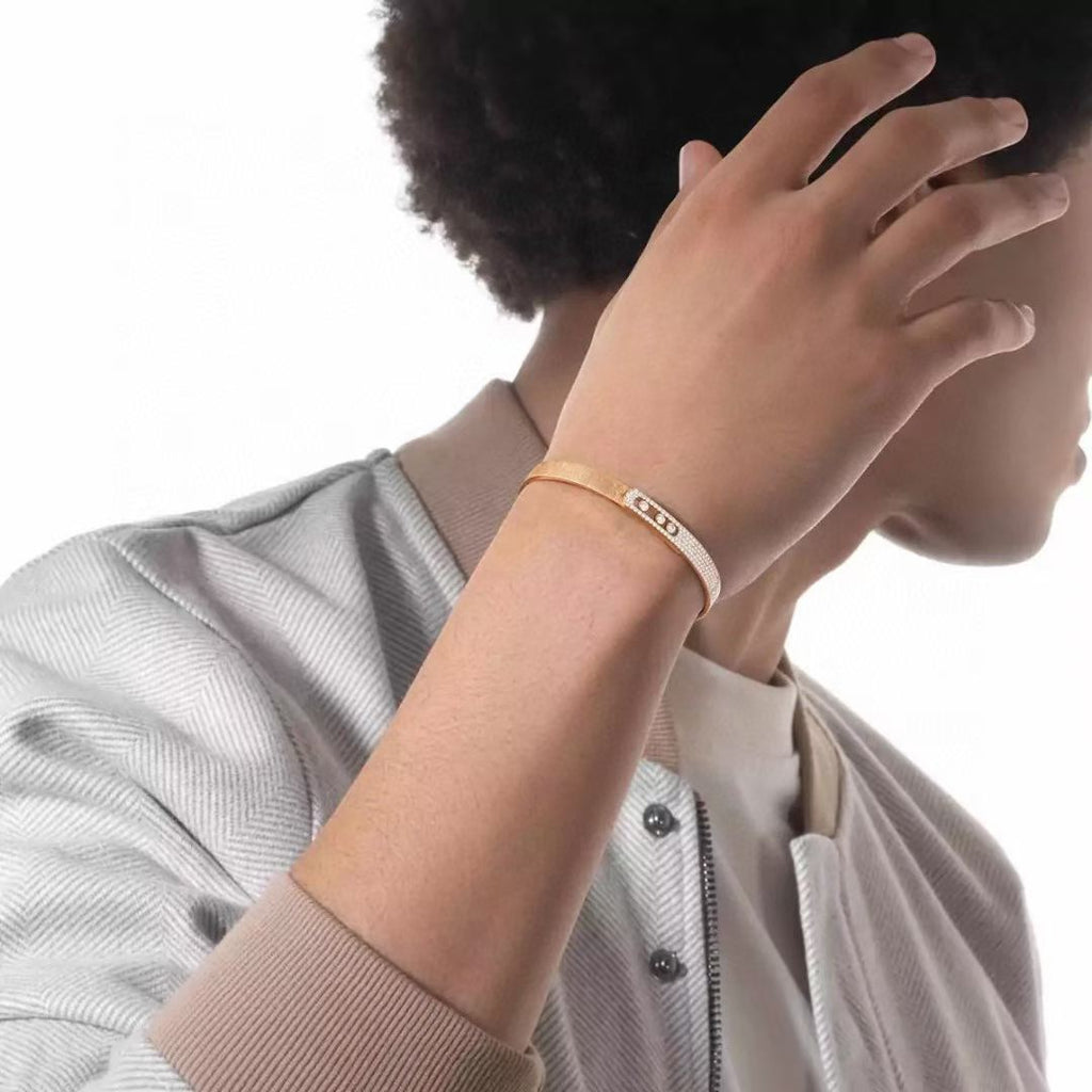 [Shinejoy]2026 BRAND-NEW FROSTED BRACELET WITH DIAMONDS THREE COLORS