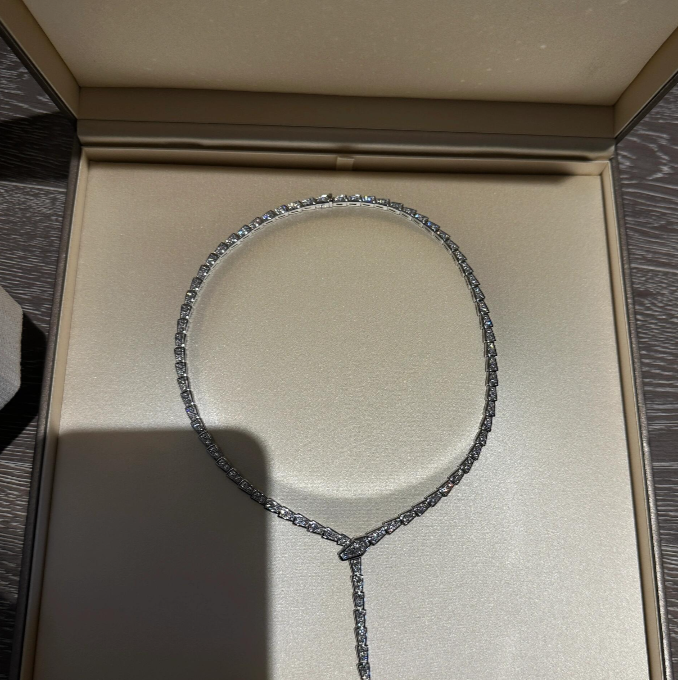 [Shinejoy]NEW！SERPENT DIAMOND NECKLACE