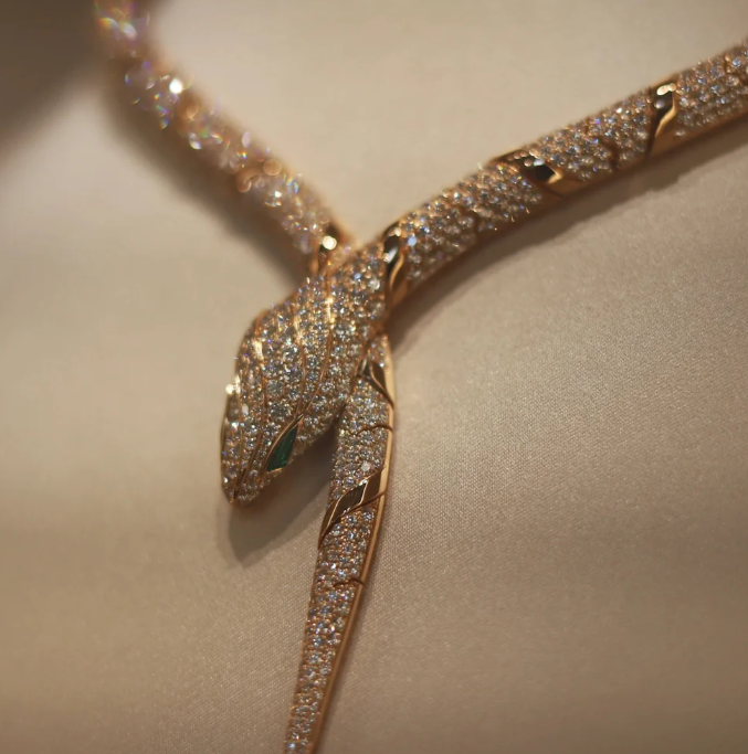 [Shinejoy]HAUTE COUTURE GOLD SERPENTI NECKLACE