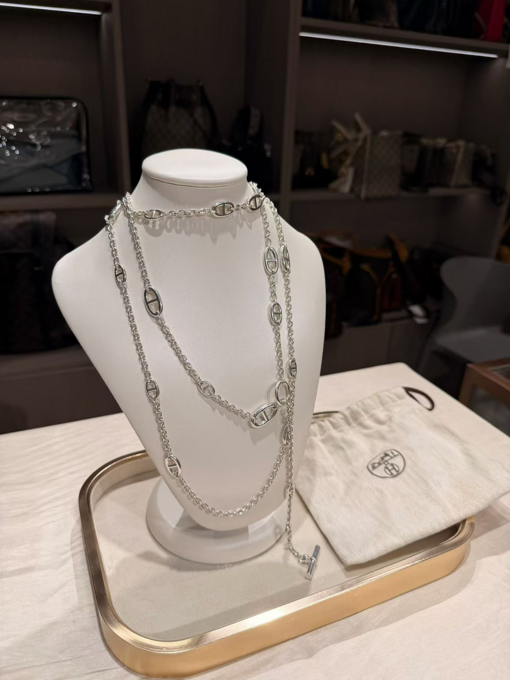 [Shinejoy] Chaîne de pull classique en argent