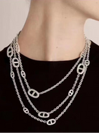 [Shinejoy] Chaîne de pull classique en argent